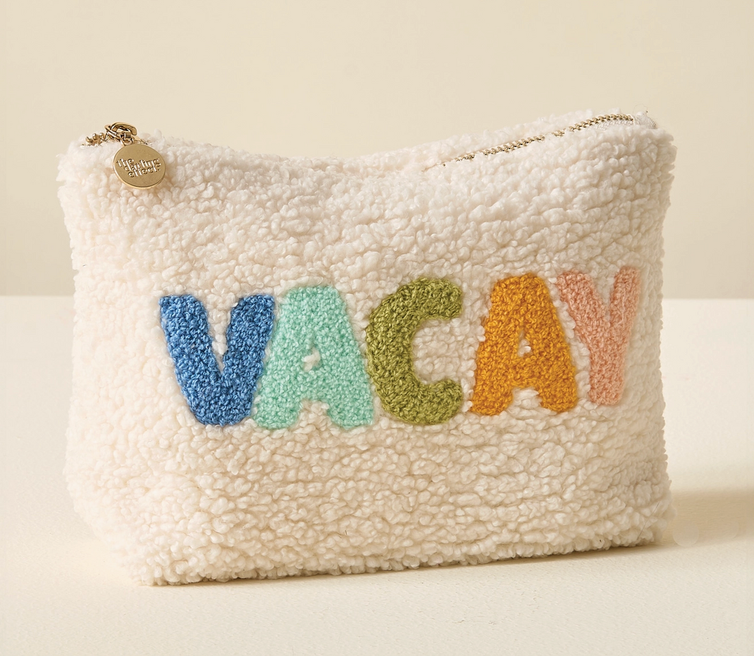 &quot;Vacay&quot; Teddy Pouch