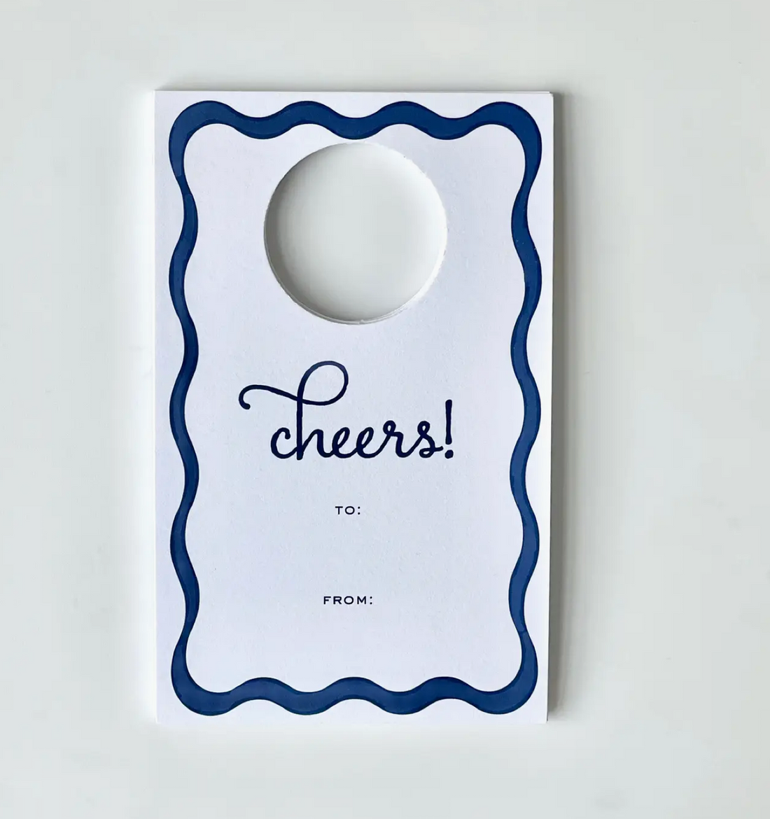 &quot;Cheers&quot; Wine Tag
