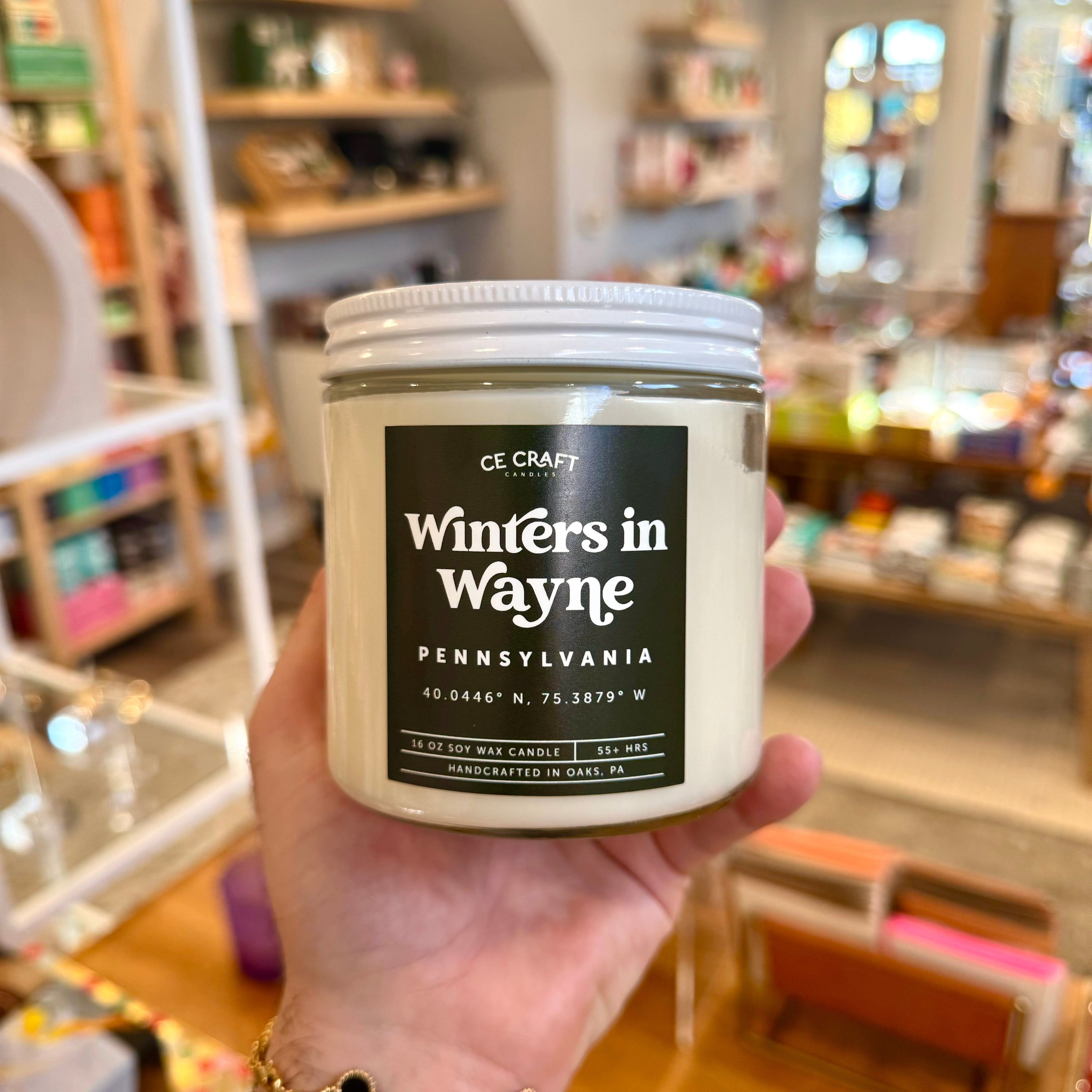 &quot;Winters in Wayne&quot; Candle