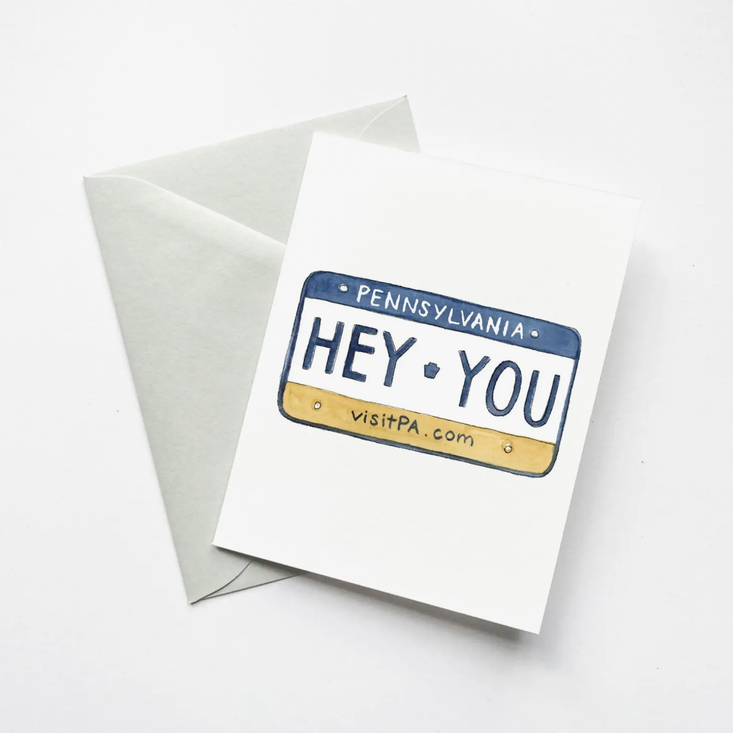 &quot;Hey You&quot; PA License Plate Card