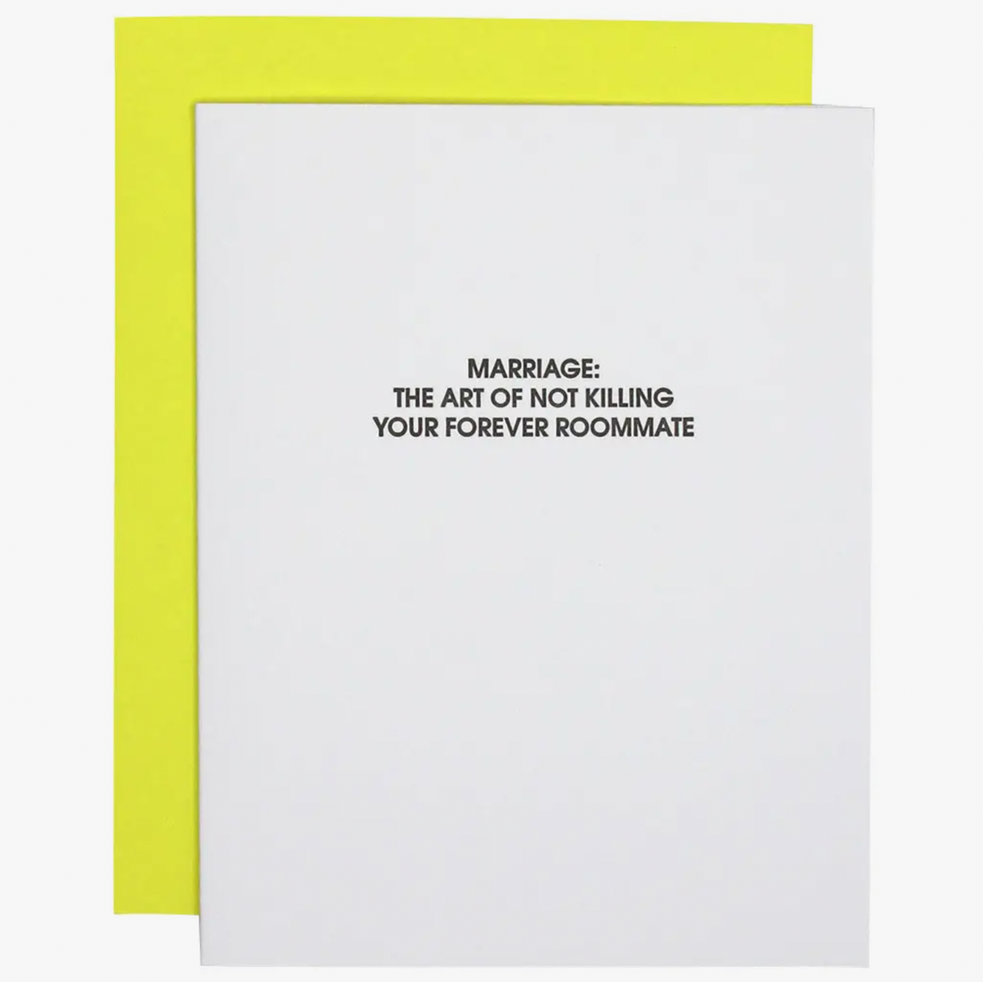 &quot;Marriage: Roommate&quot; Card