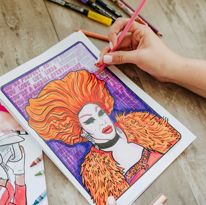 Drag Race Coloring Book
