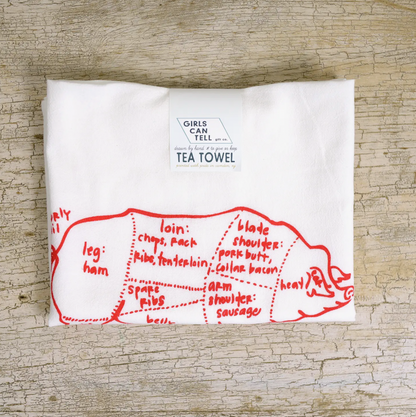 Pig Tea Towel