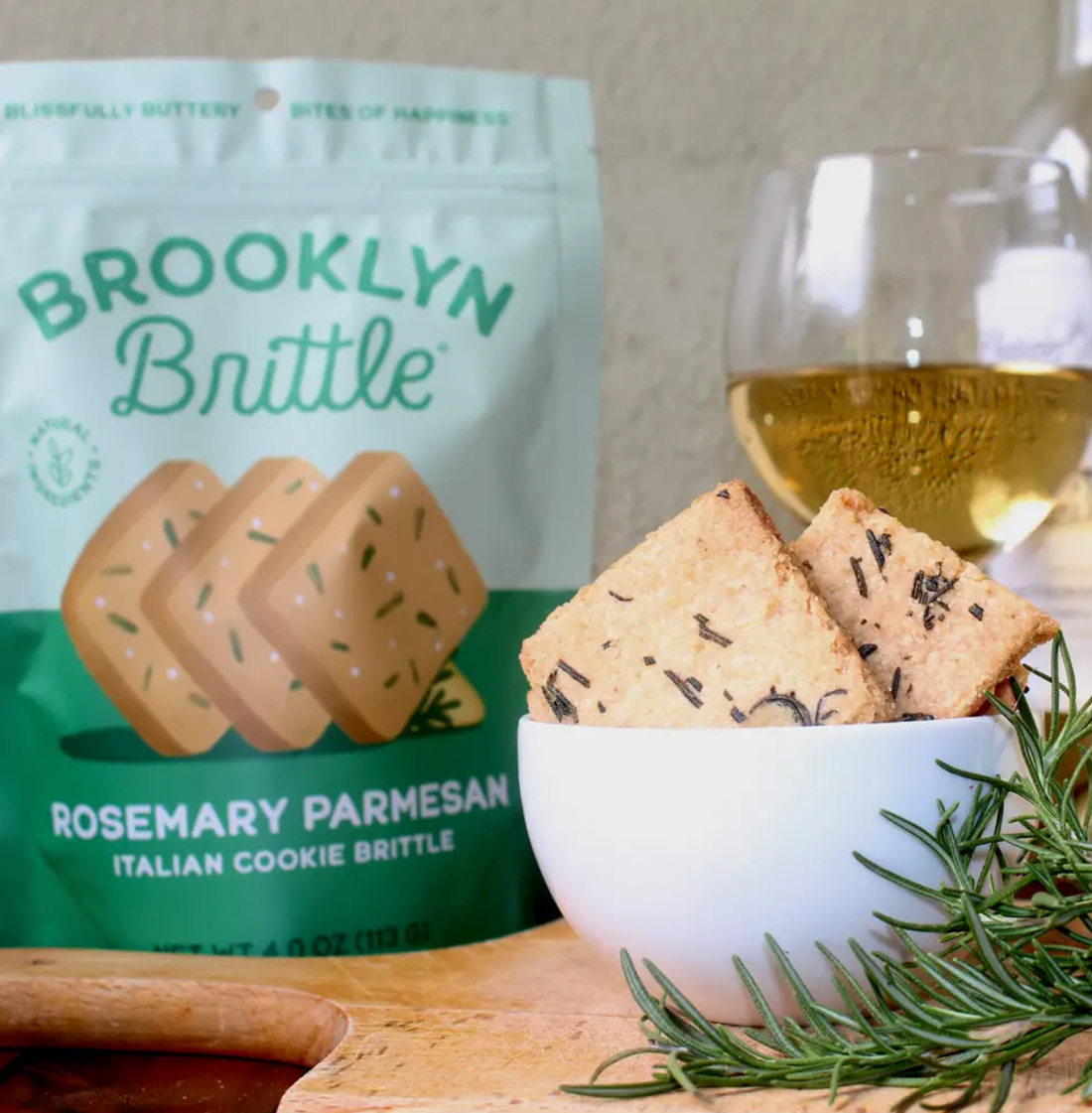 Rosemary Parmesan Cookie Brittle