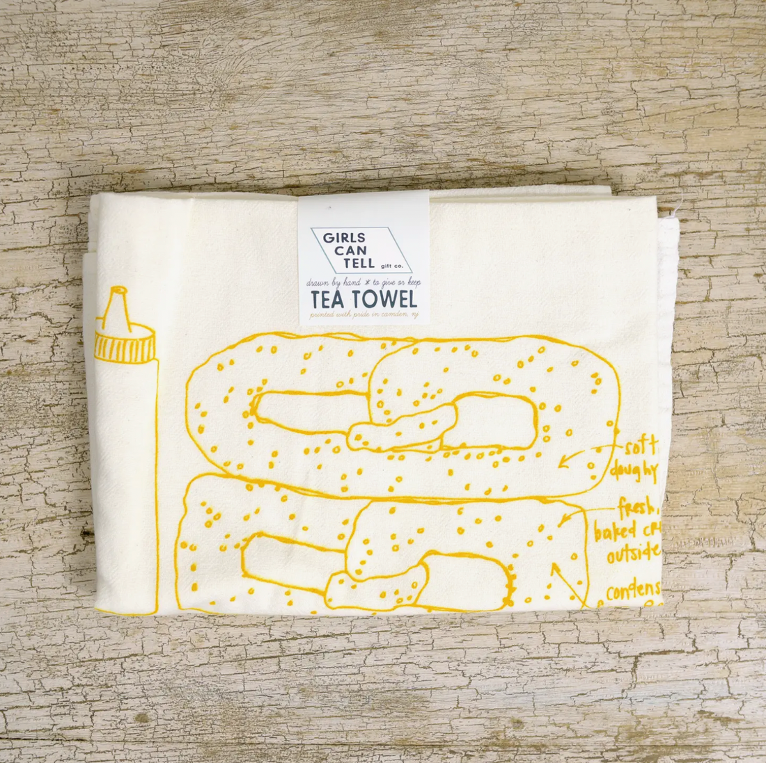 Soft Pretzel Tea Towel