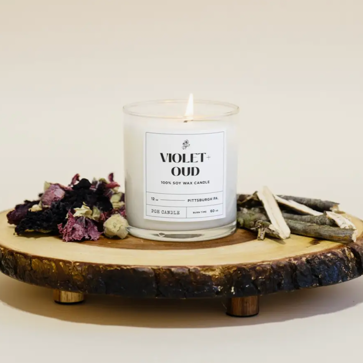 Violet + Oud Candle