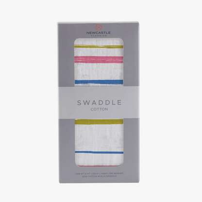 Watercolor Stripe Swaddle