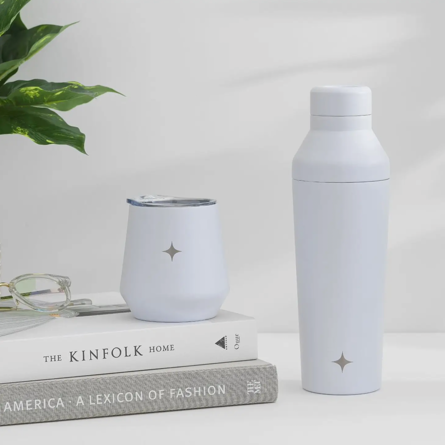 White Insulated Cocktail Shaker