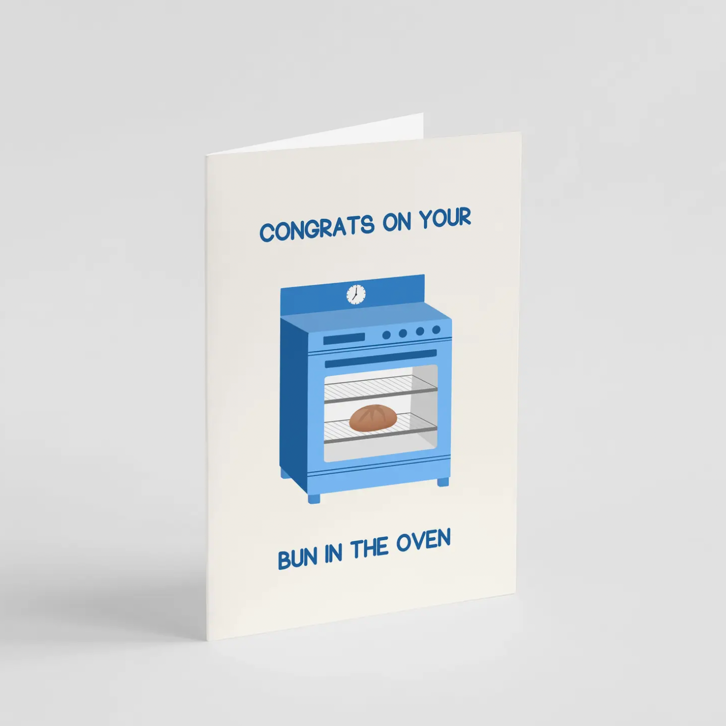 Bun in the Oven (Blue) Card