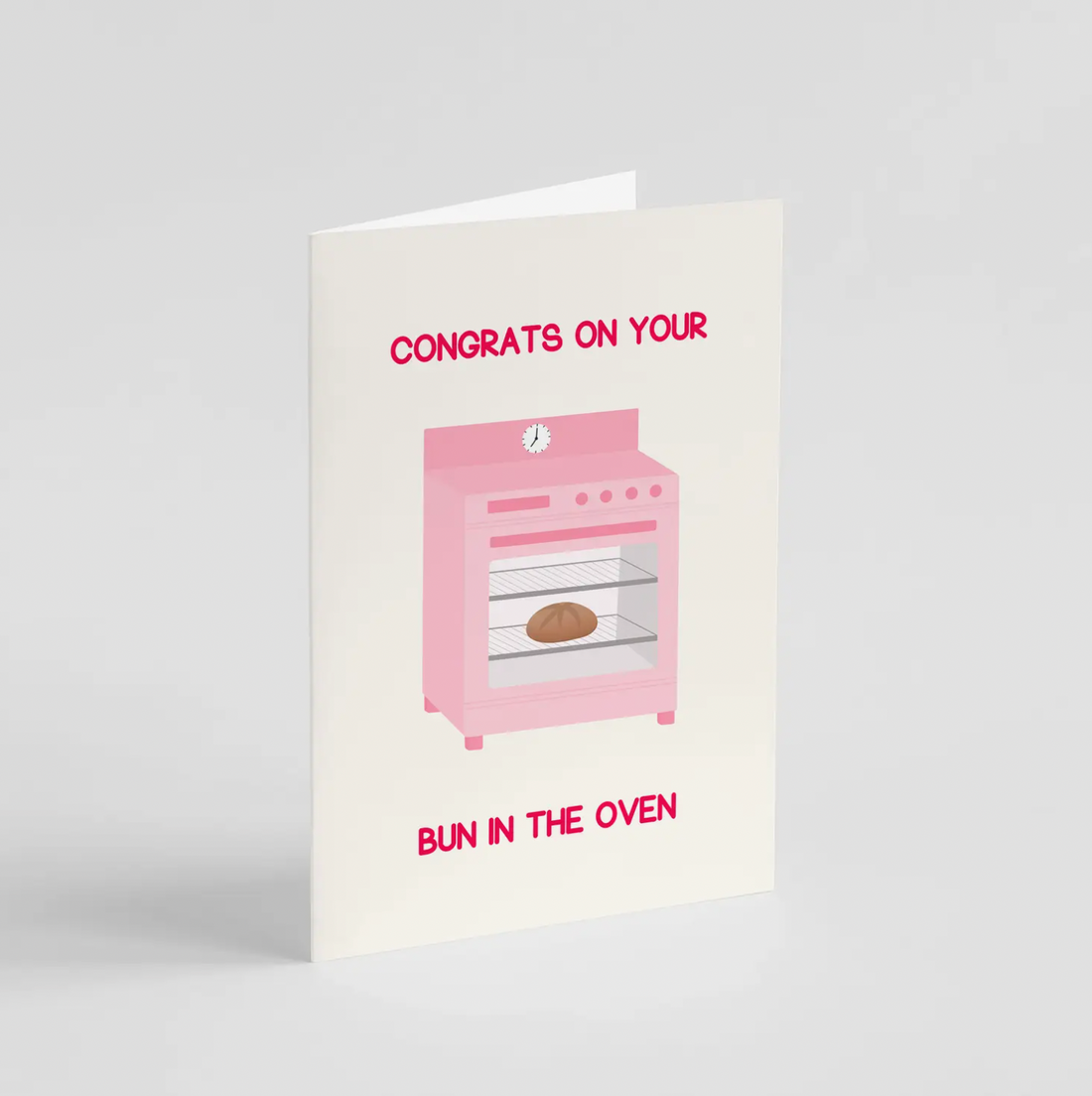 Bun in the Oven (Pink) Card