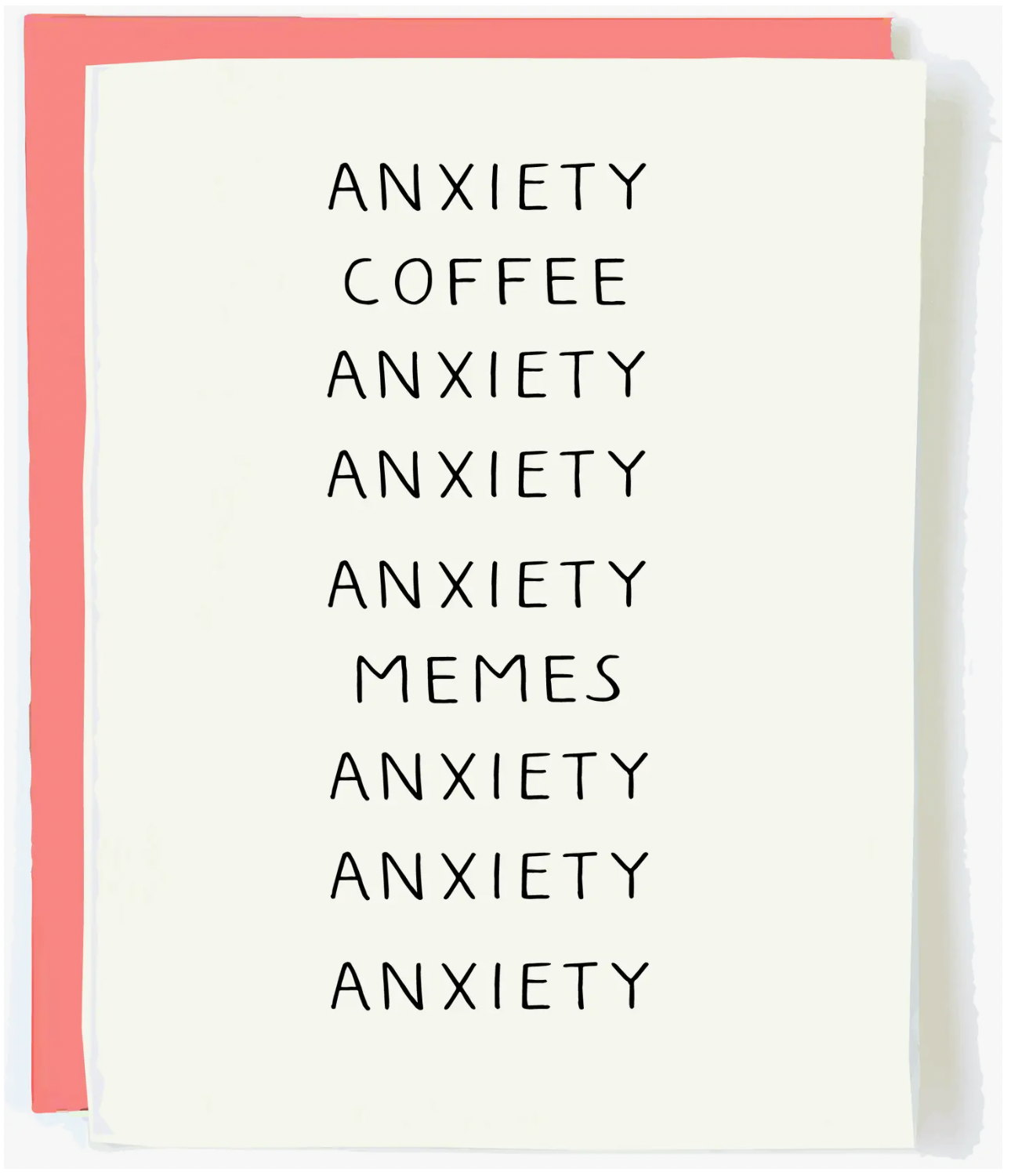 Anxiety Coffee Memes Card