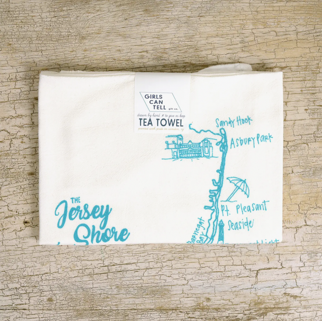 Jersey Shore Tea Towel
