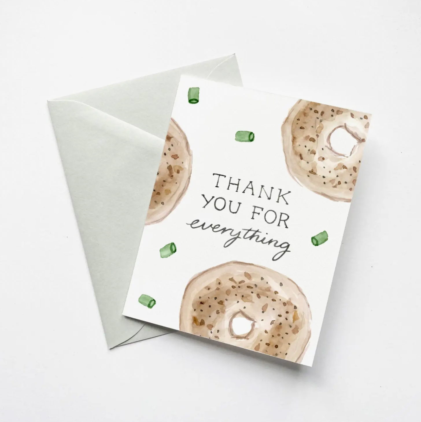 &quot;Thanks for Everything&quot; Bagel Card