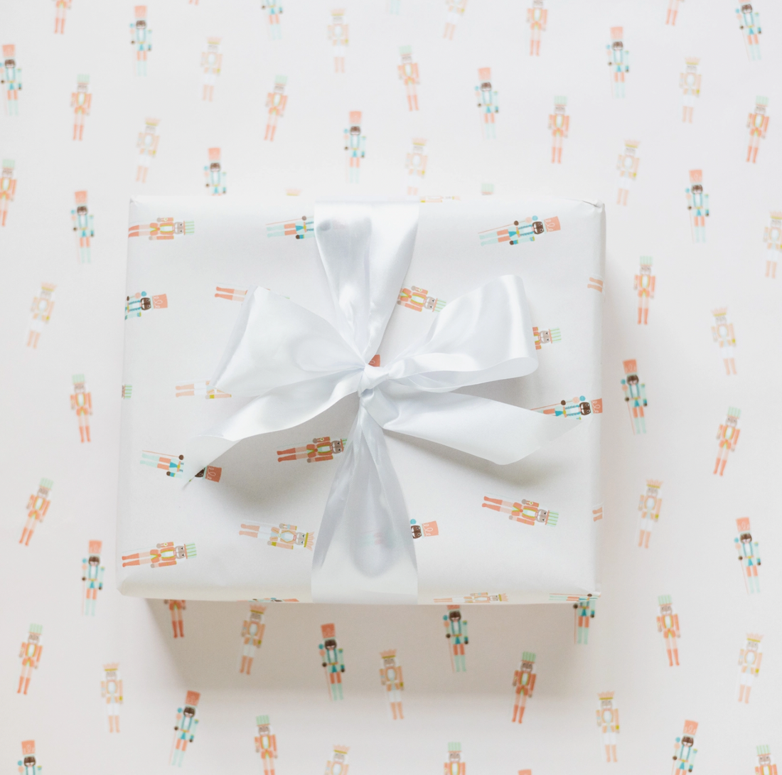 Pink Nutcracker Wrapping Paper Roll