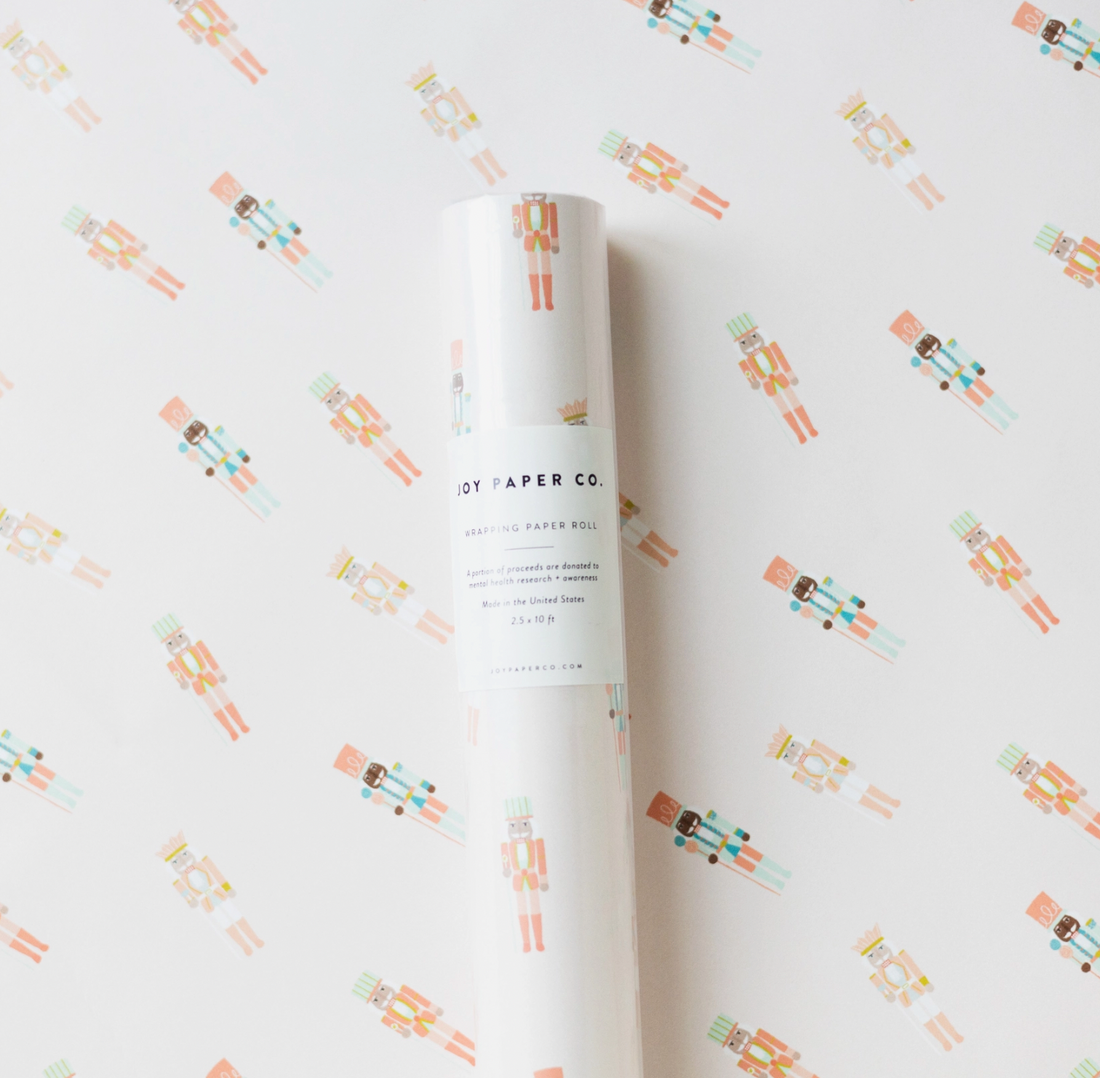 Pink Nutcracker Wrapping Paper Roll