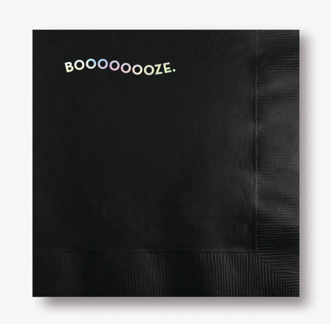 Boooooooze Cocktail Napkin