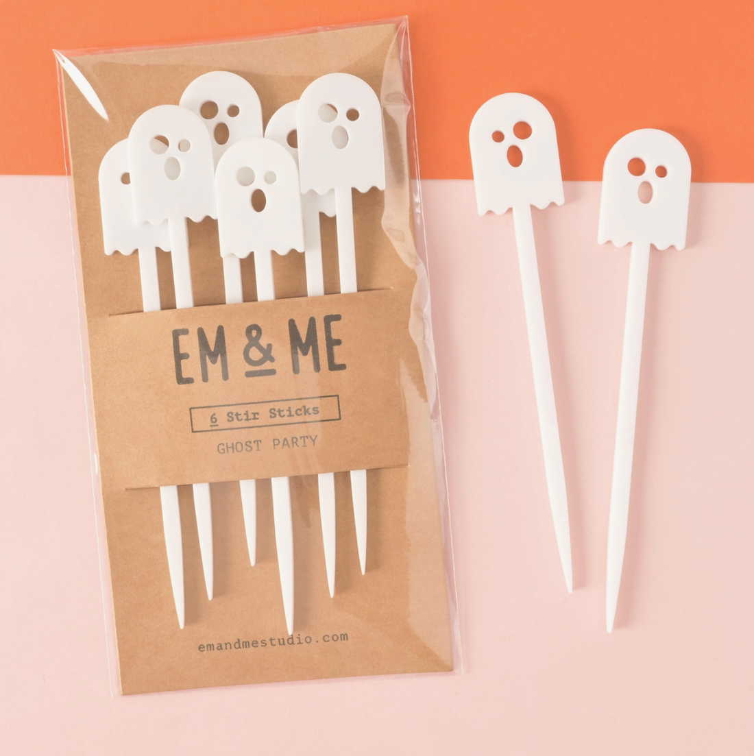 Ghost Party Stir Sticks