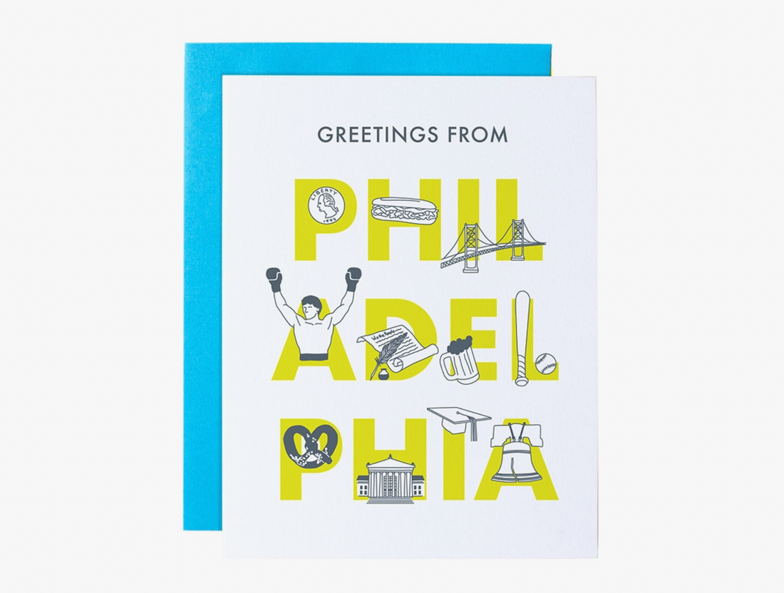 Greetings From Philadelphia Card
