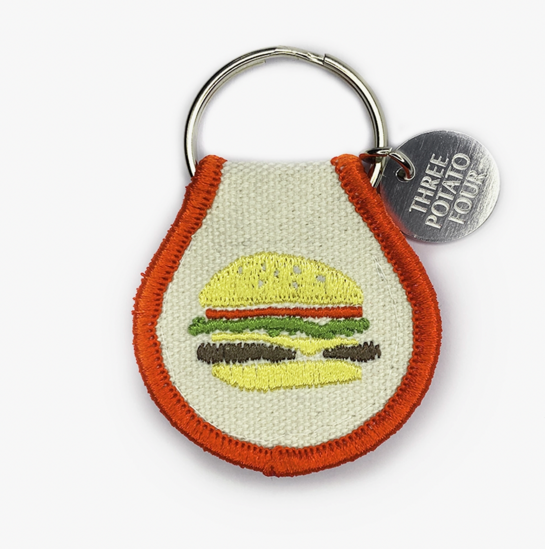Burger Patch Key Tag