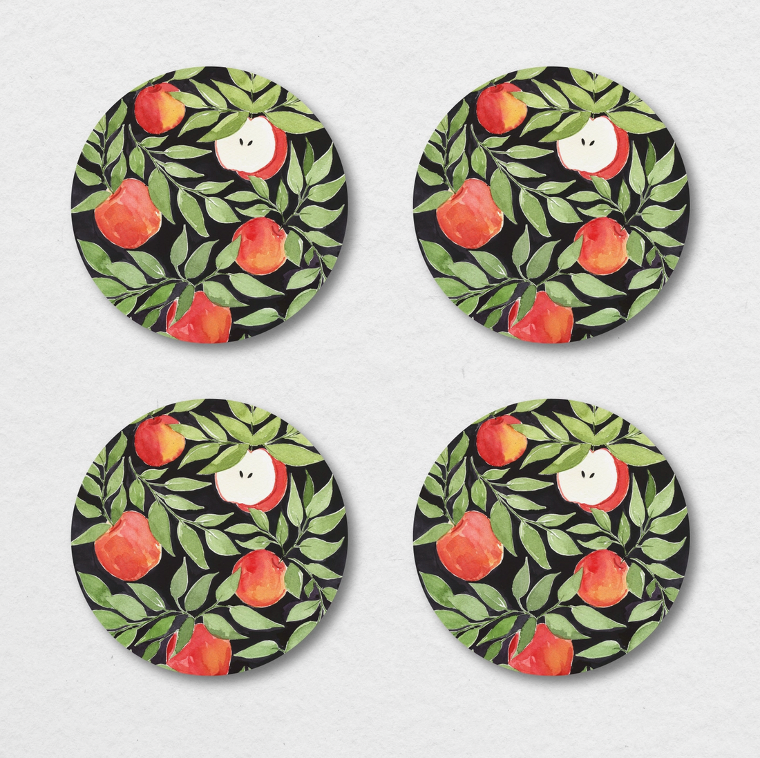 Red Apple Coasters