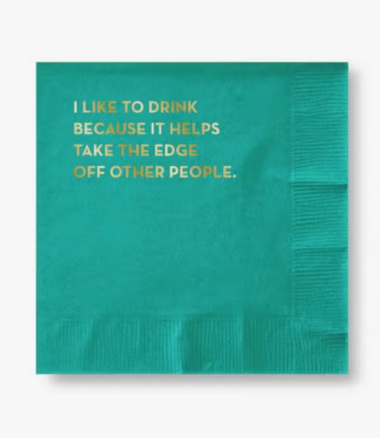 &quot;Take The Edge Off&quot; Cocktail Napkin