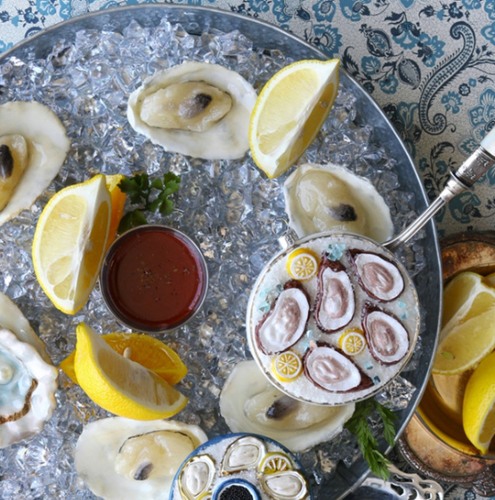 Oysters on Ice Ornament