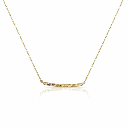 &quot;Loverly&quot; Hammered Bar Necklace