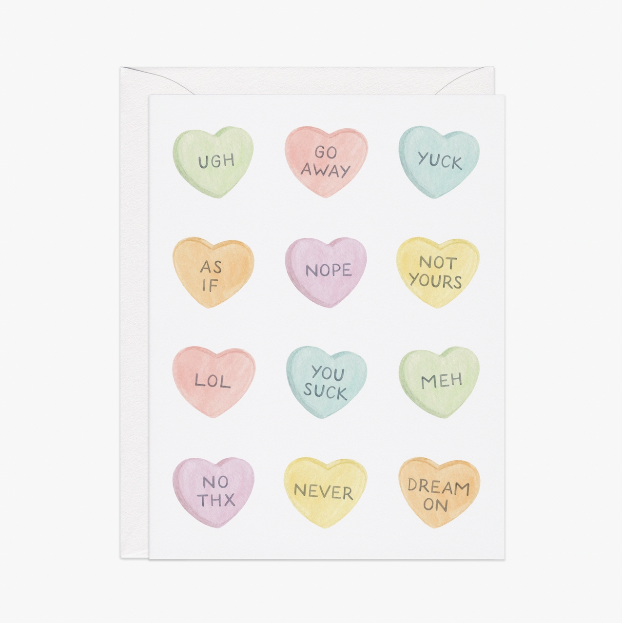 Candy Hearts (Sour) Card