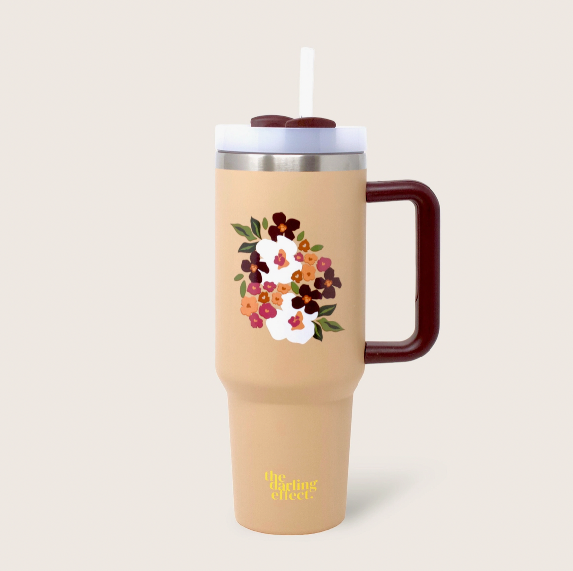 40oz Bloom Mocha Tumbler