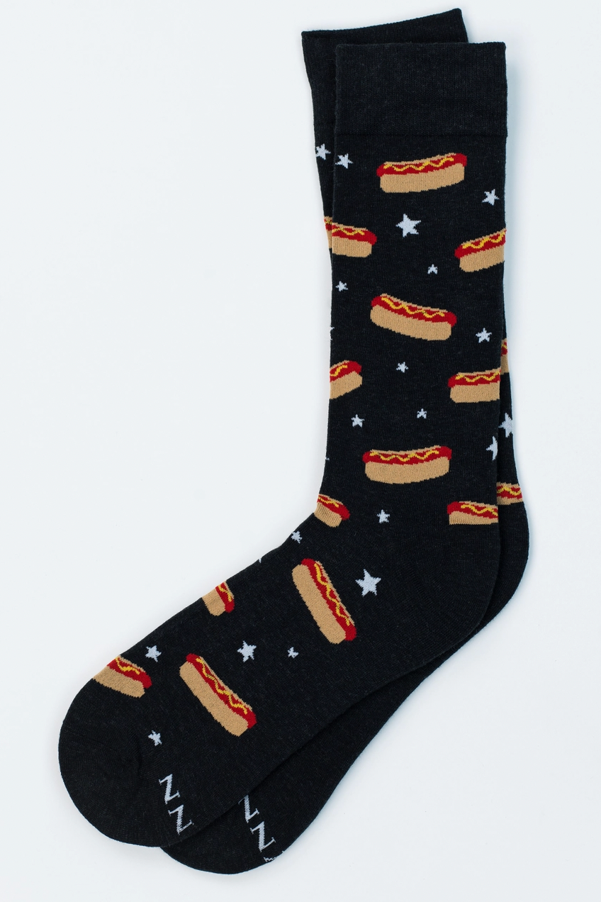 Hot Dog Dress Socks