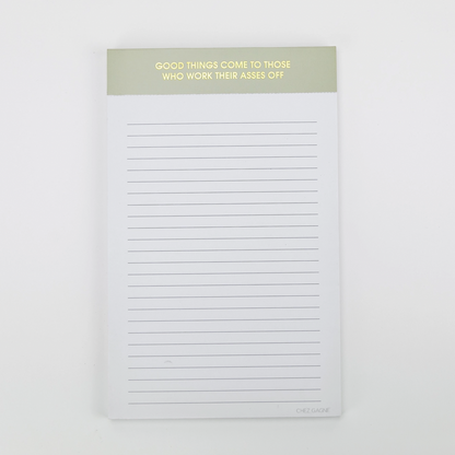 &quot;Good Things Come...&quot; Notepad