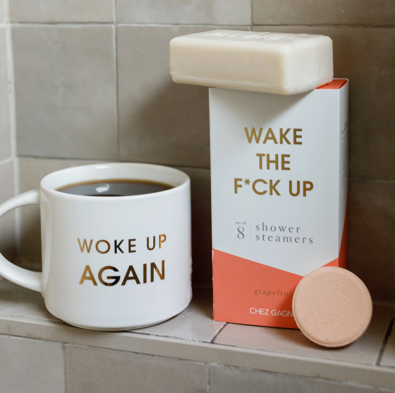 &quot;Wake The F*ck Up&quot; Shower Steamers