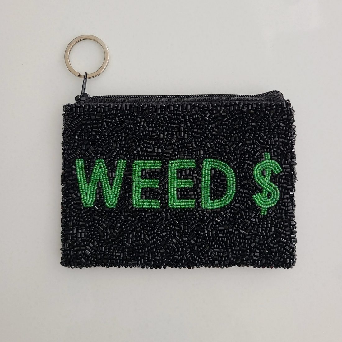 Weed $ Beaded Pouch