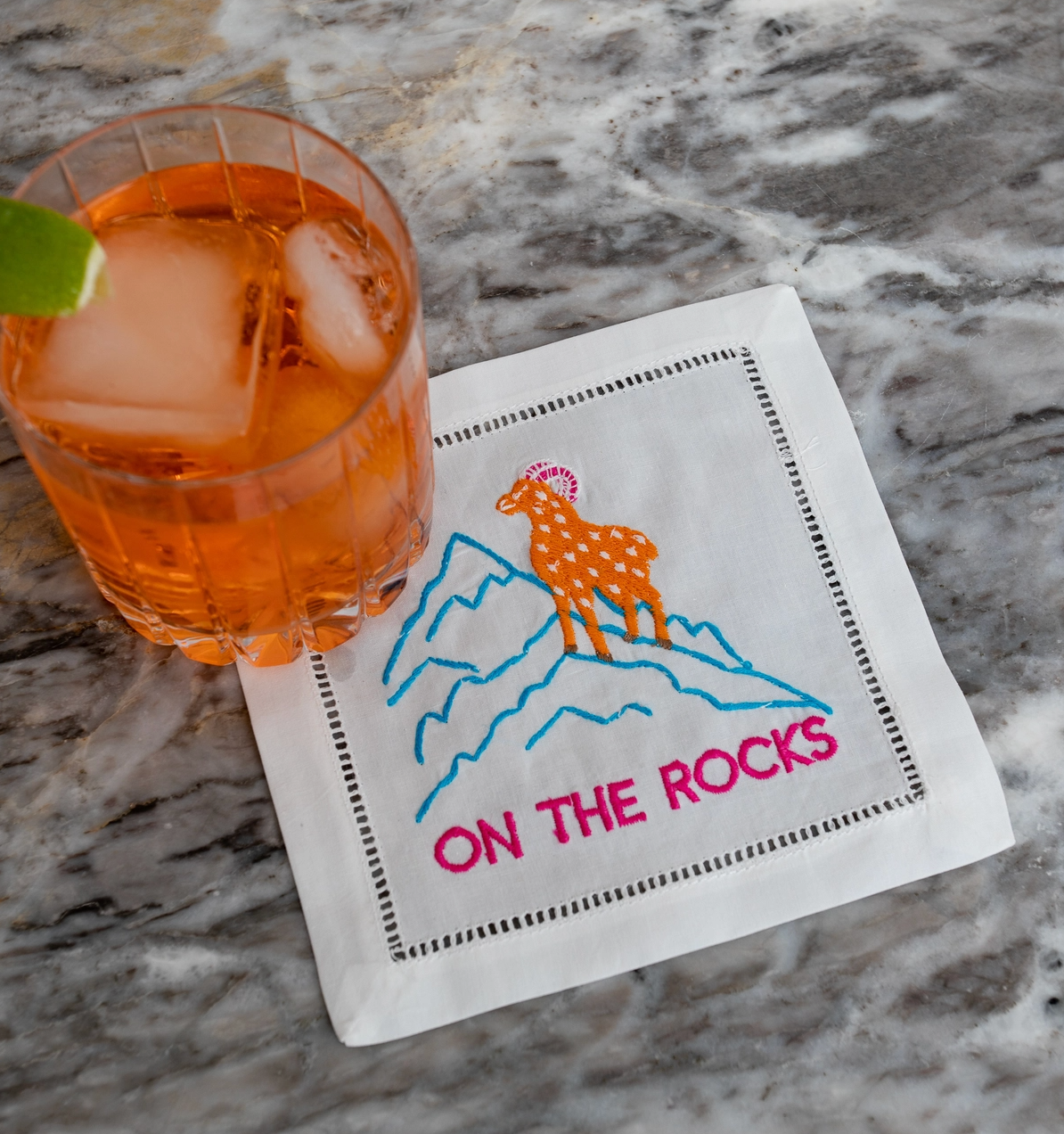 On The Rocks Cocktail Napkin