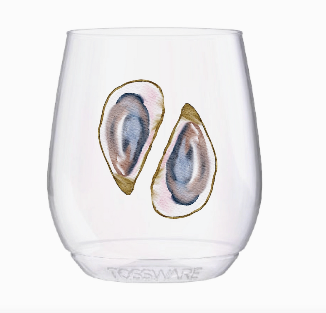 Oyster Stemless Wine Tumblers (Set of 4)