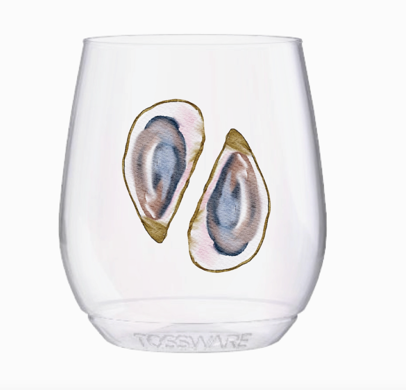 Oyster Stemless Wine Tumblers (Set of 4)