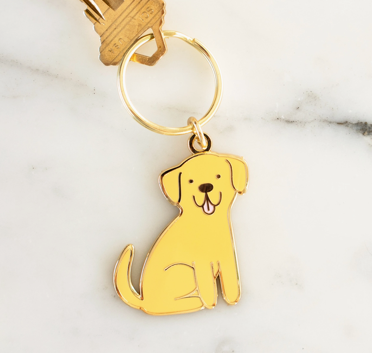 Yellow Labrador Keychain