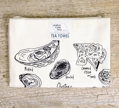 Oyster Row Tea Towel