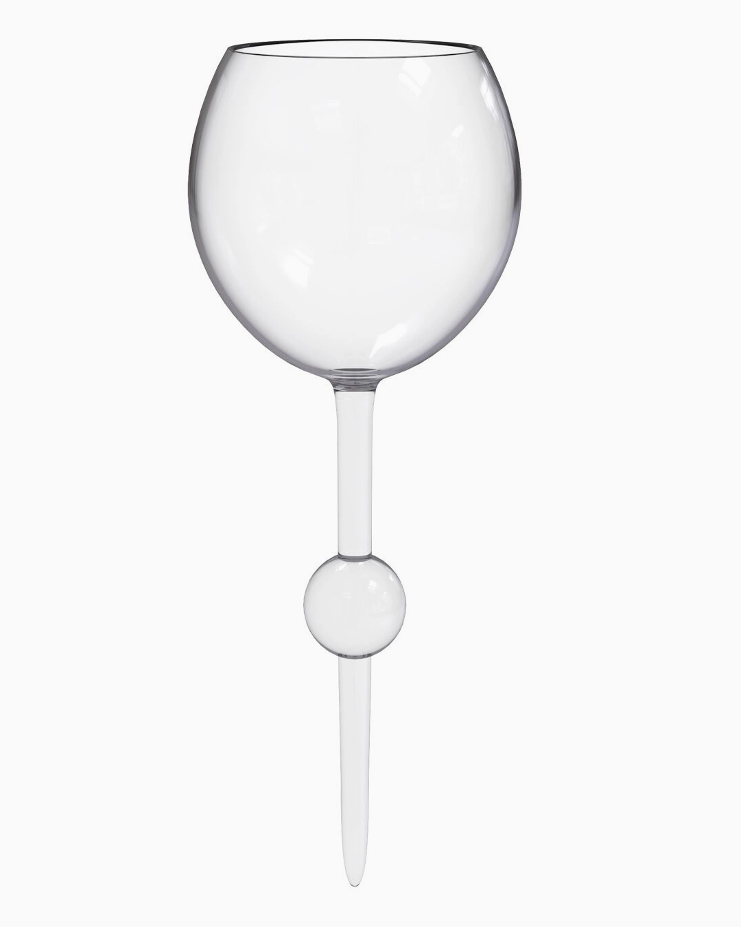 Clear Beach Wine Glass