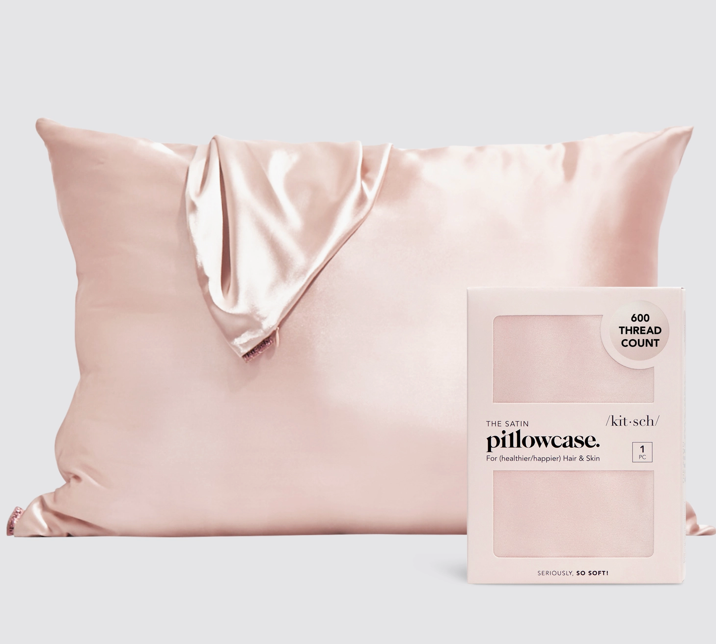 Blush Satin Pillow Case