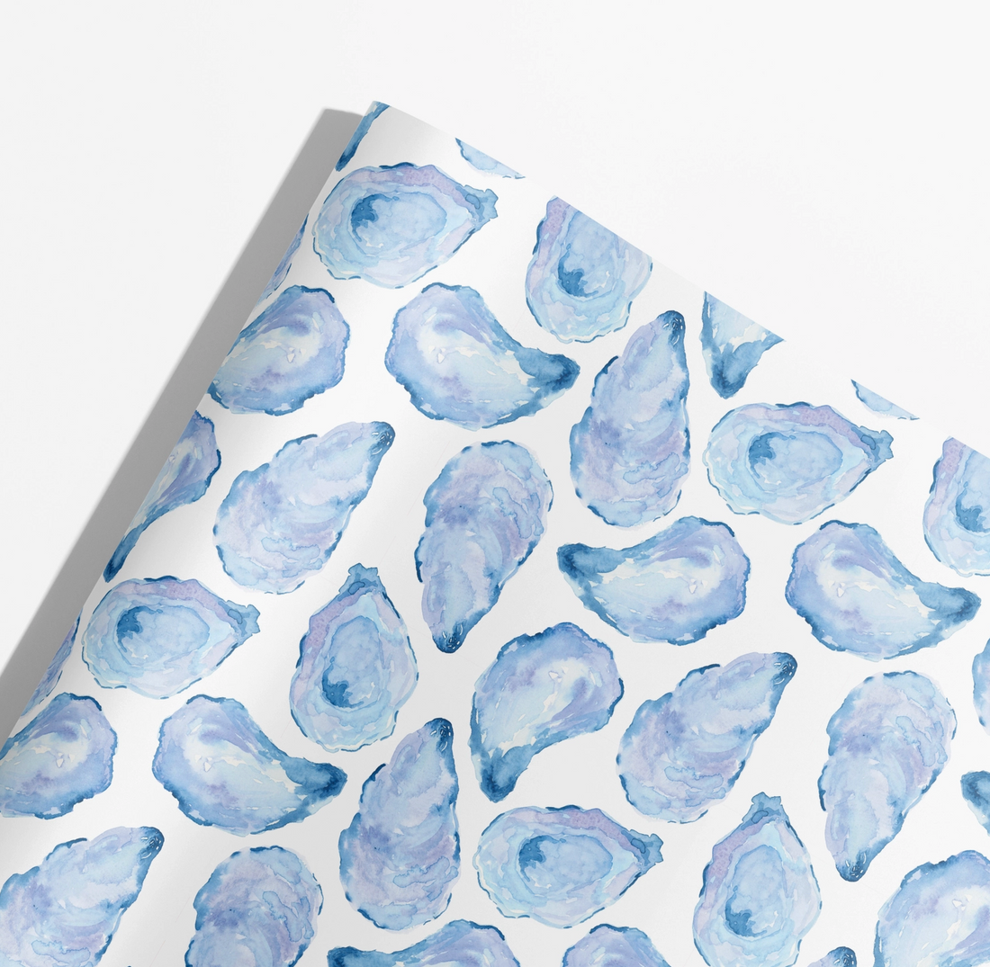 Oyster Shell Wrapping Paper (3 Sheets/Roll)