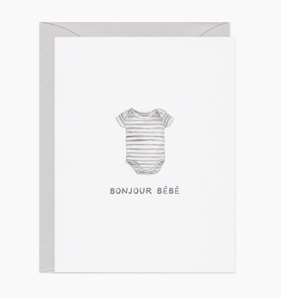 &quot;Bonjour Bebe&quot; New Baby Card