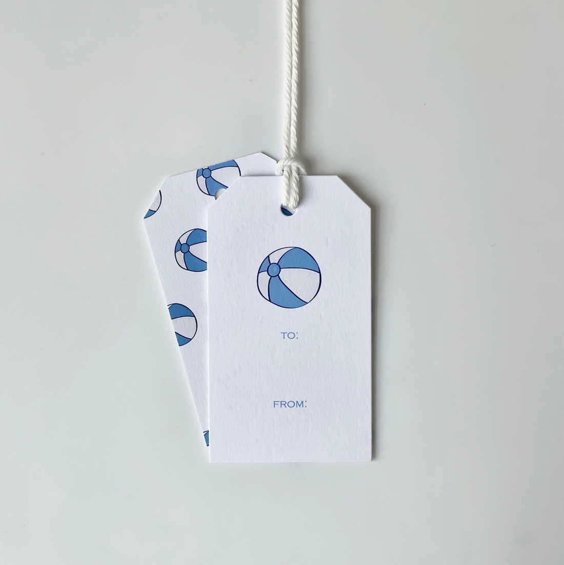 Beach Ball Gift Tags