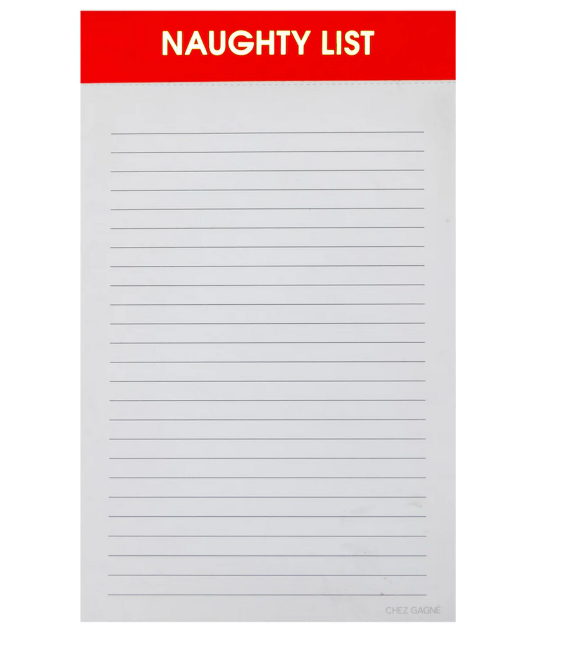 &quot;Naughty List&quot; Notepad