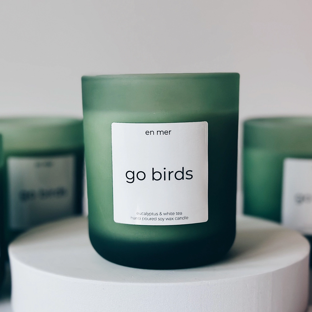 &quot;go birds&quot; Candle