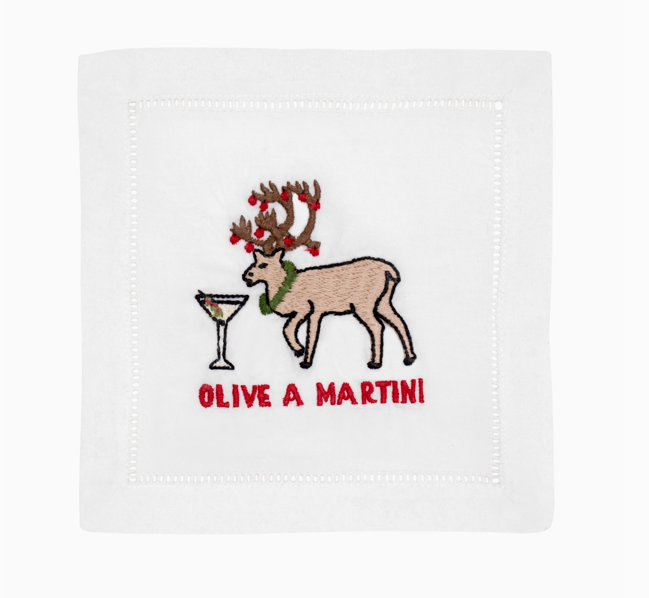 Olive A Martini Cocktail Napkin