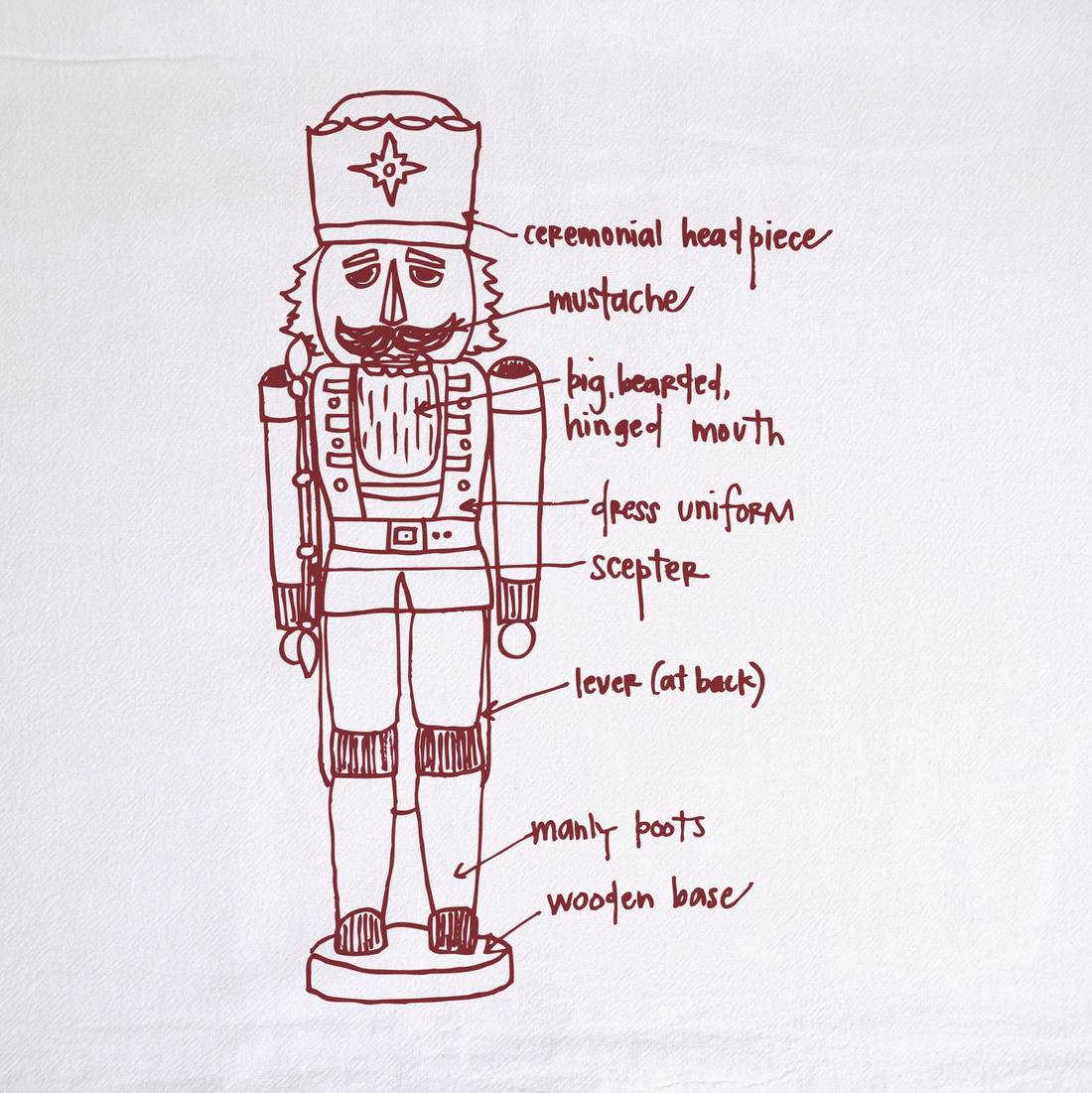 Nutcracker Tea Towel