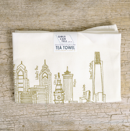 Philadelphia Skyline Tea Towel