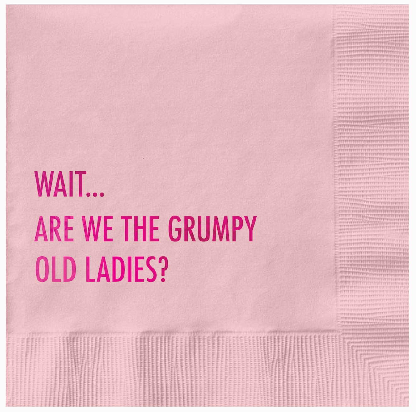 &quot;Old Ladies&quot; Cocktail Napkin