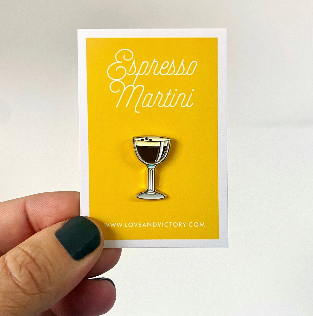 Espresso Martini Enamel Pin